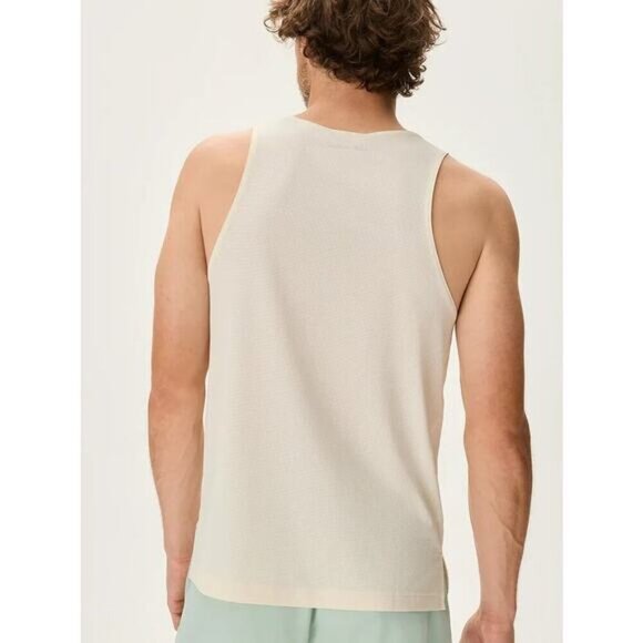 NWT OUTDOOR VOICES Men's Gridtesk Breezy Tank Sz XXS Dark Sky Blue - Picture 3 of 7